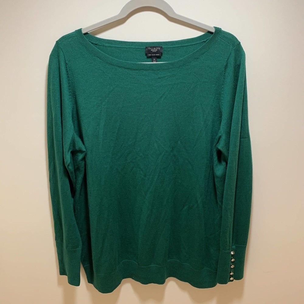 Talbots pure Italian merino women’s 1X sweater